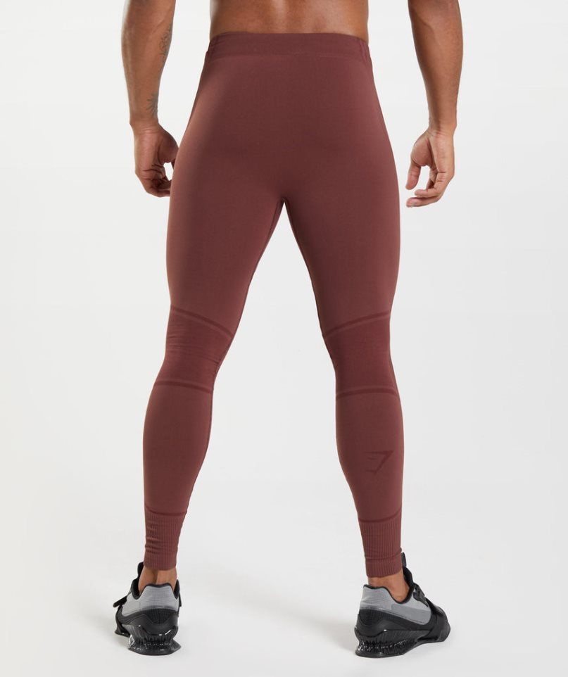 Legginsy Gymshark 315 Seamless Męskie Bordowe | PL 685RGV